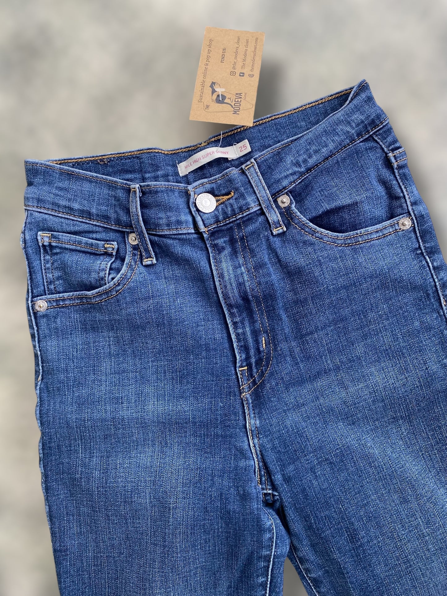 Levi’s mile high super skinny jean (xs-s)