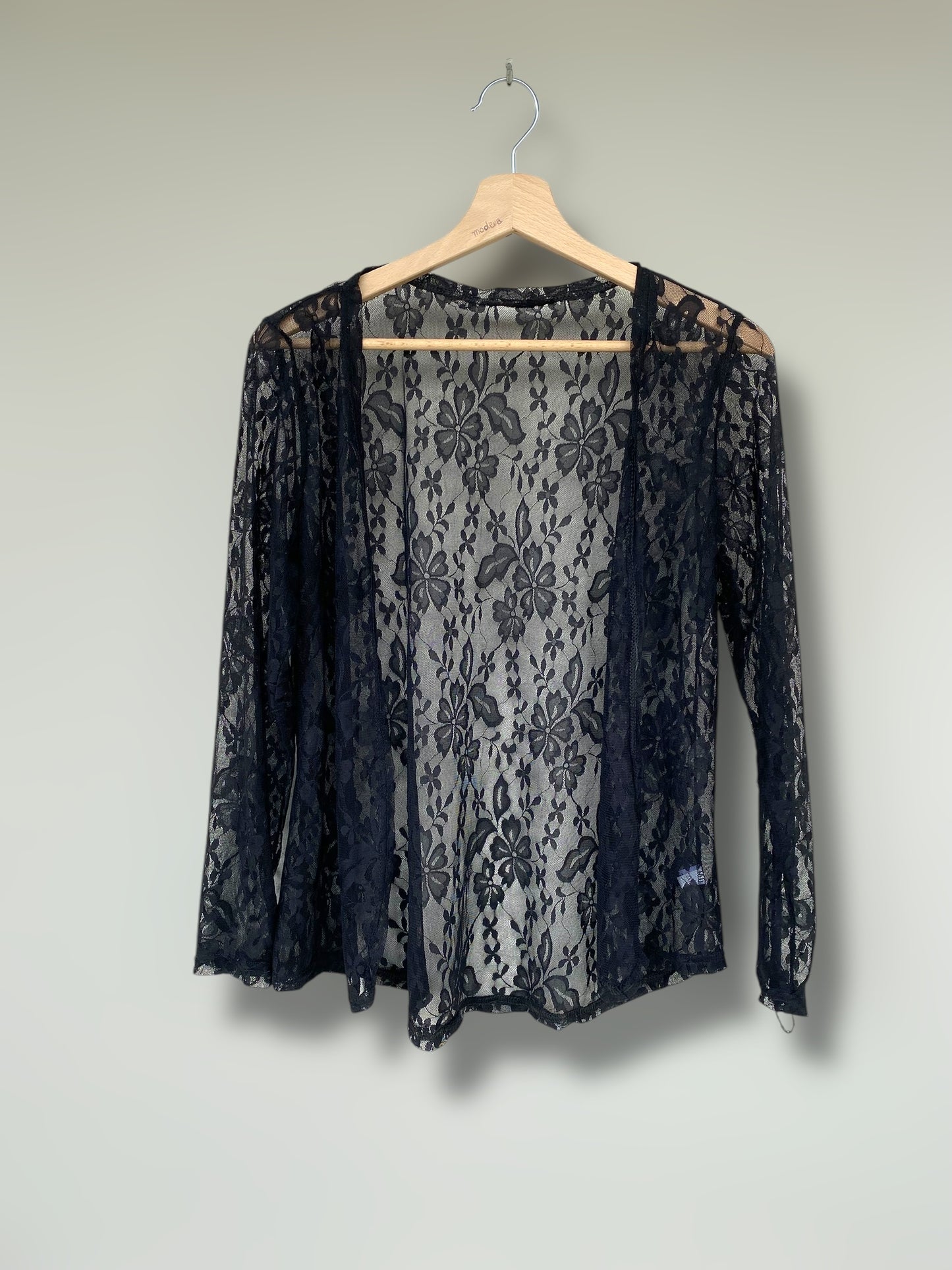 Black lace cardigan