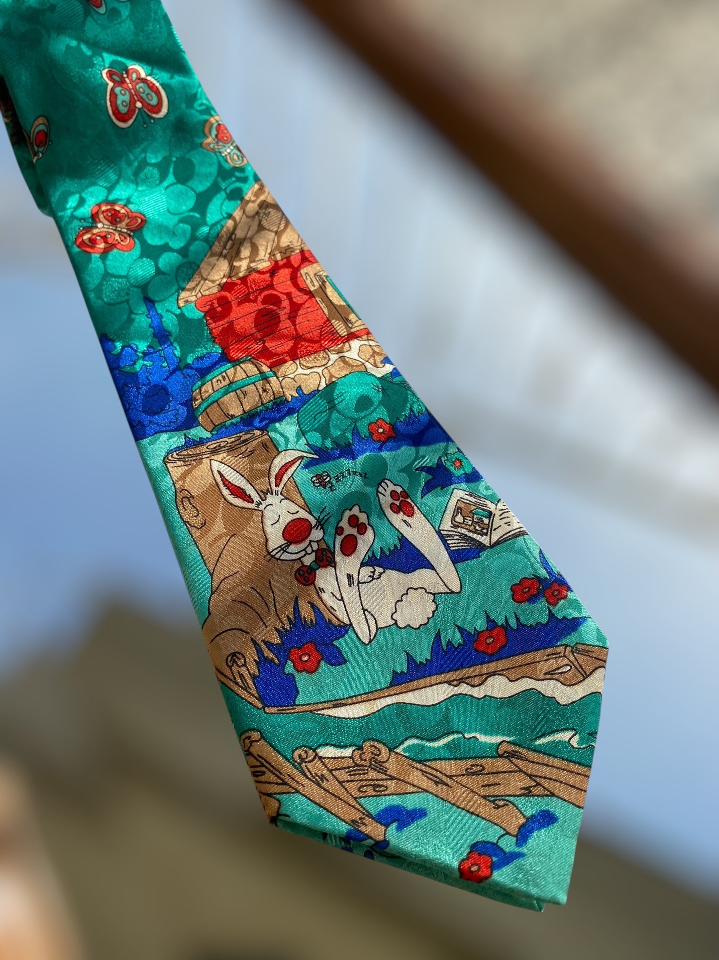 Vintage easter tie Enzo Mariani