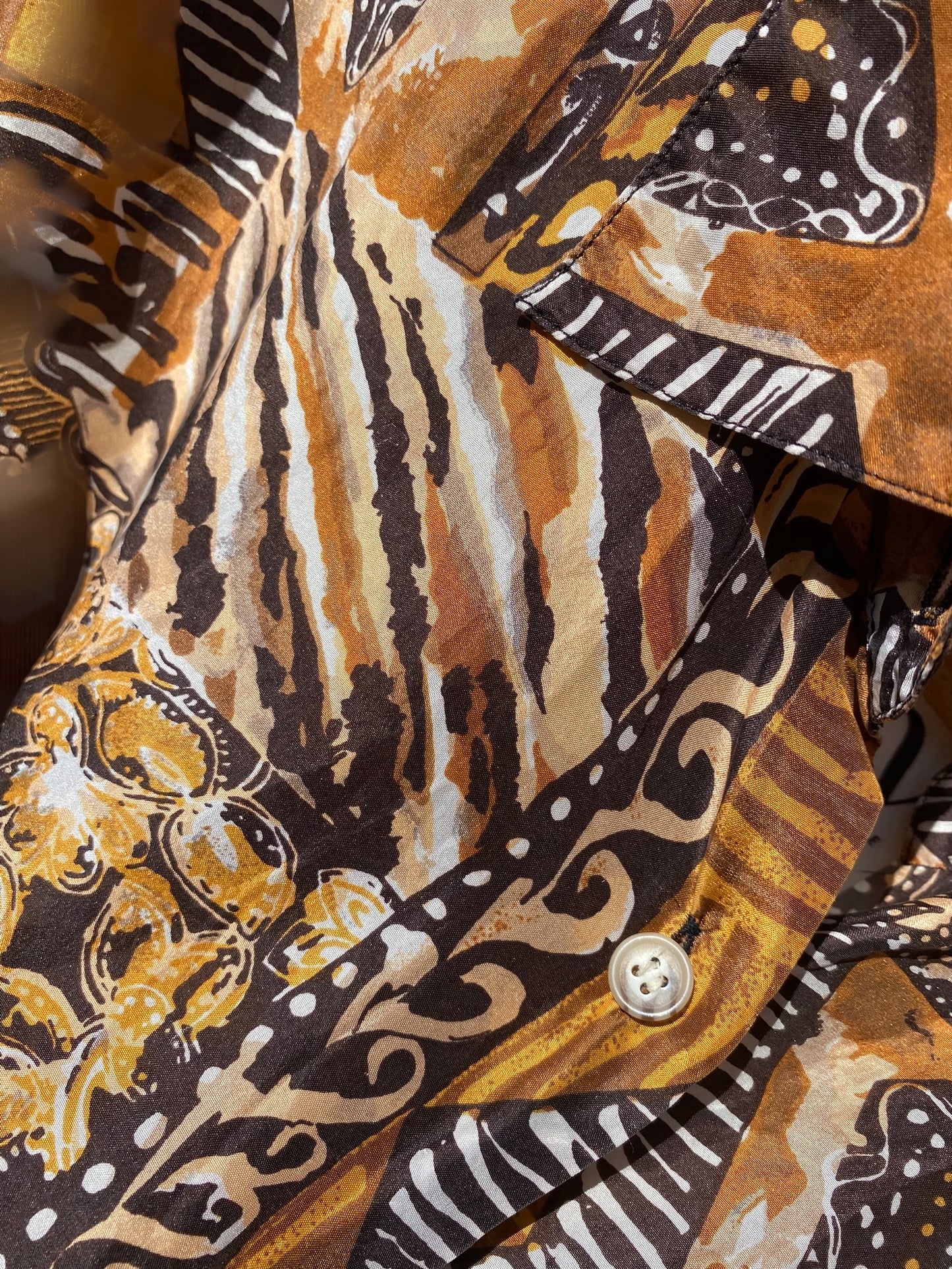 Earthy silk shirt