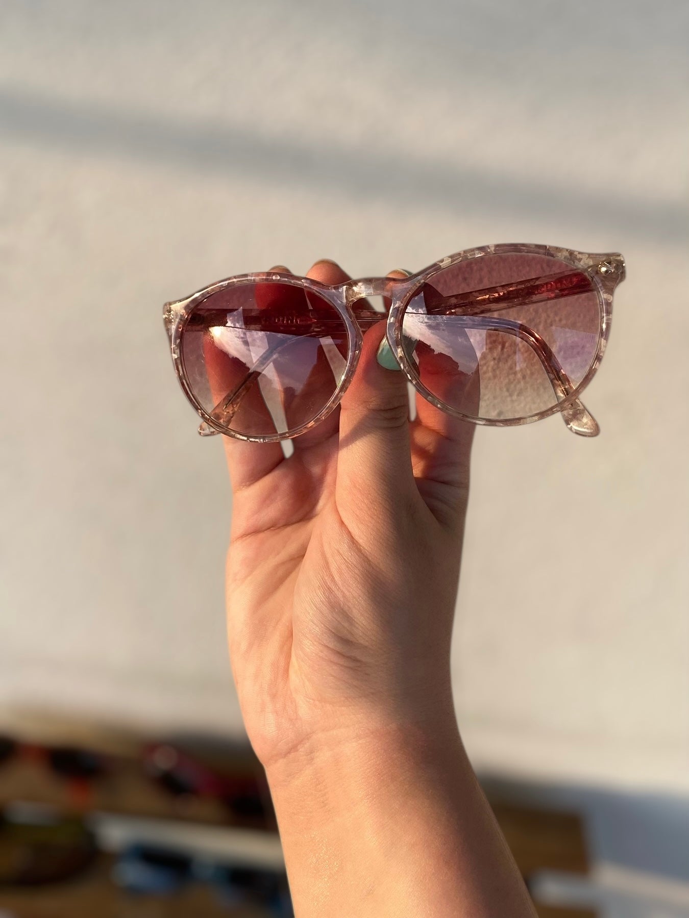 Vintage pink tortoise Gherardini sunglasses