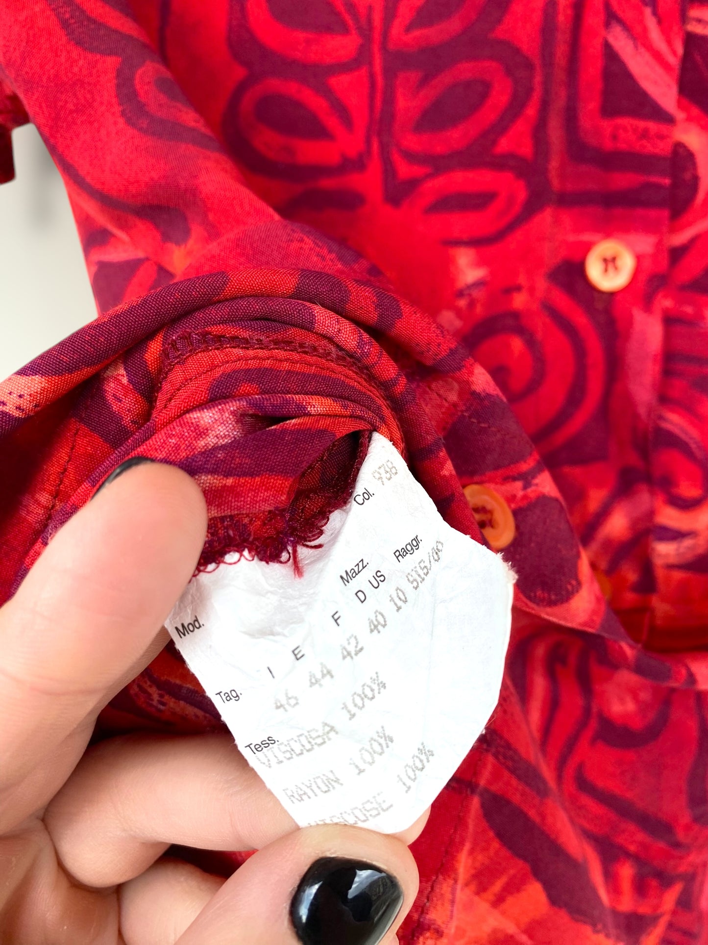 “Red passion” vintage shirt