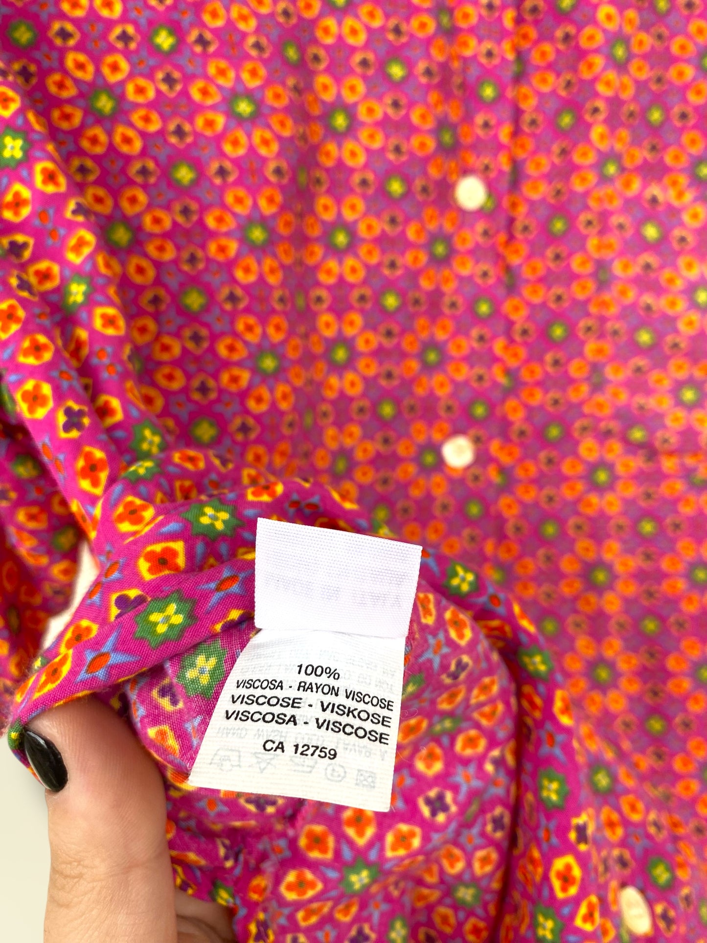“Happy patterns” vintage shirt