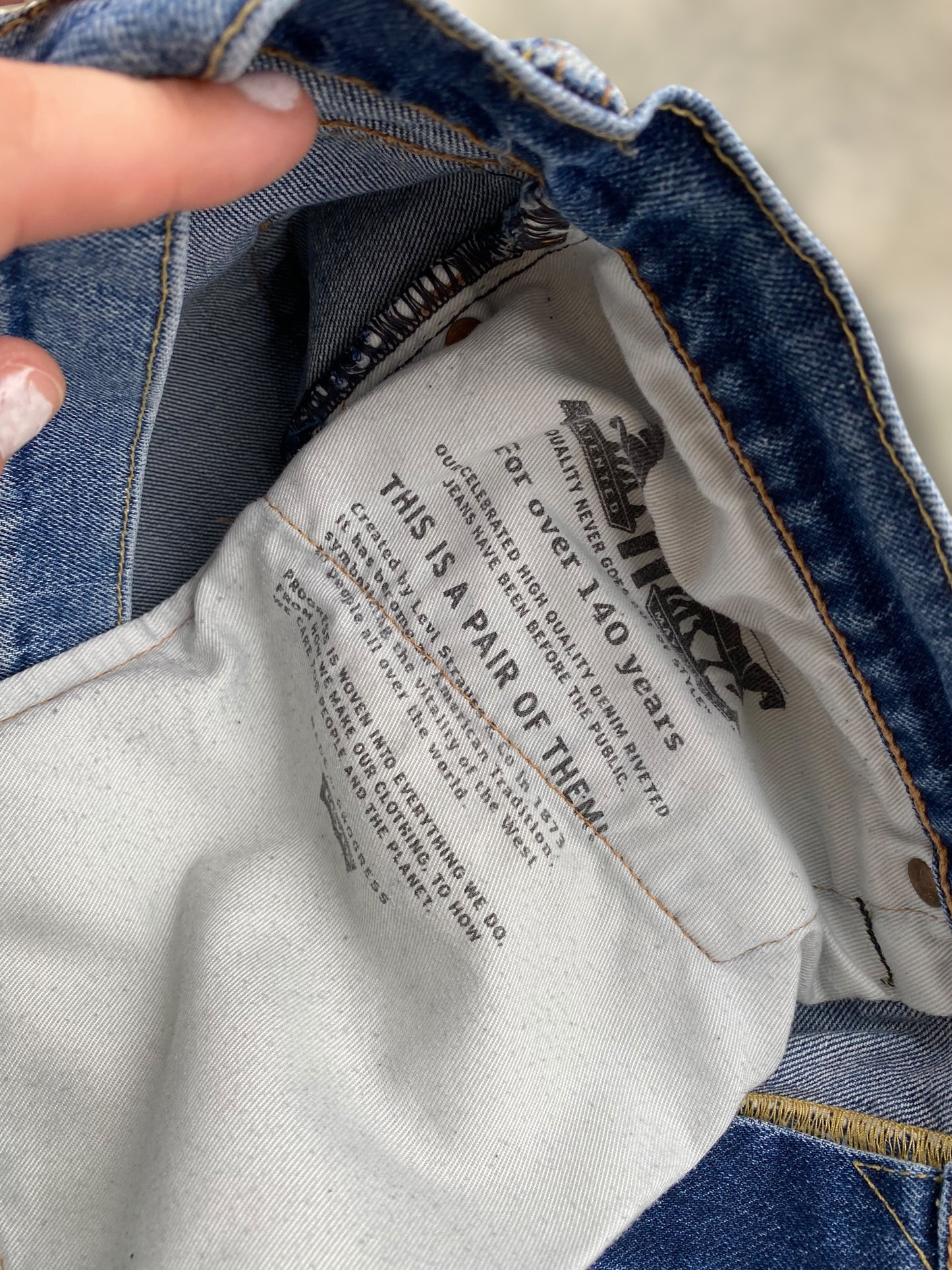 Levi’s 512 light washed jeans