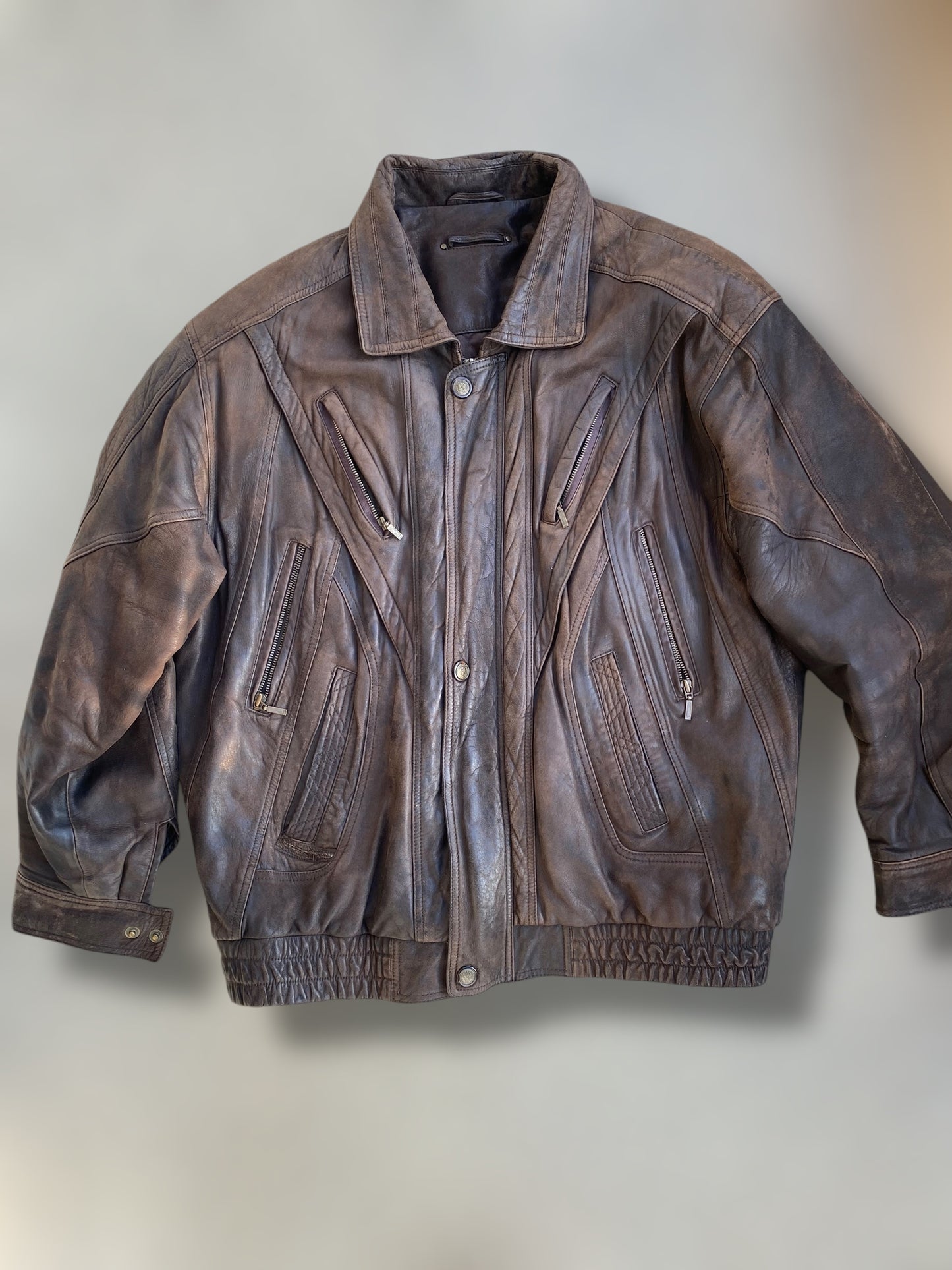 Dusty brown vintage CANDA bomber jacket