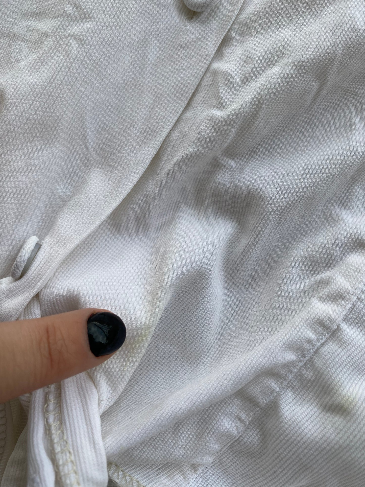 White cropped vintage shirt