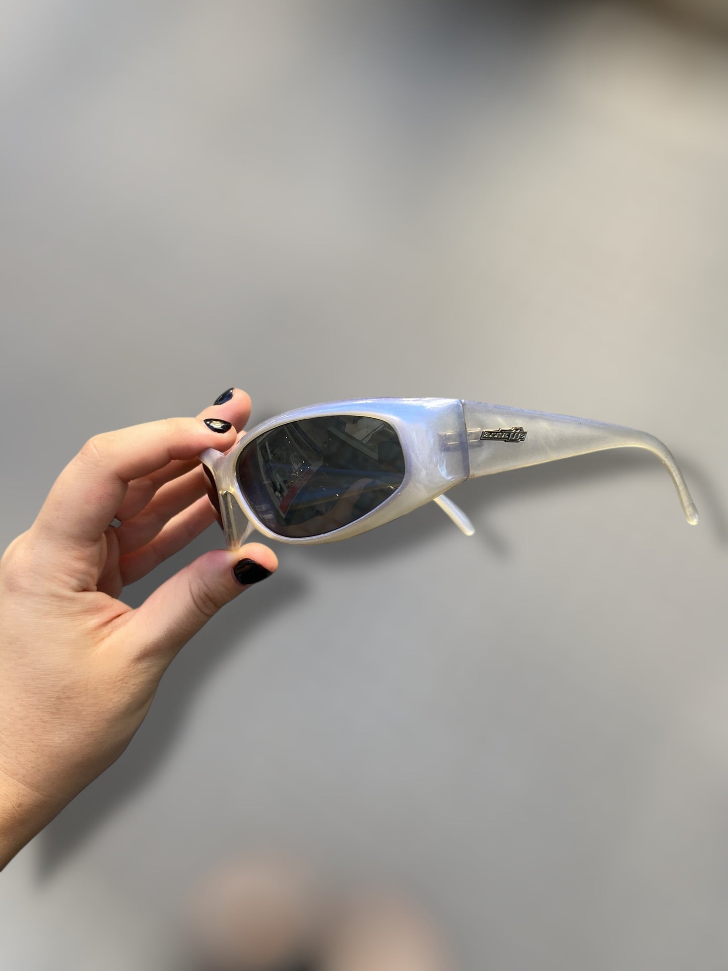 Deadstock vintage Arnette Catfish iridescent sunglasses