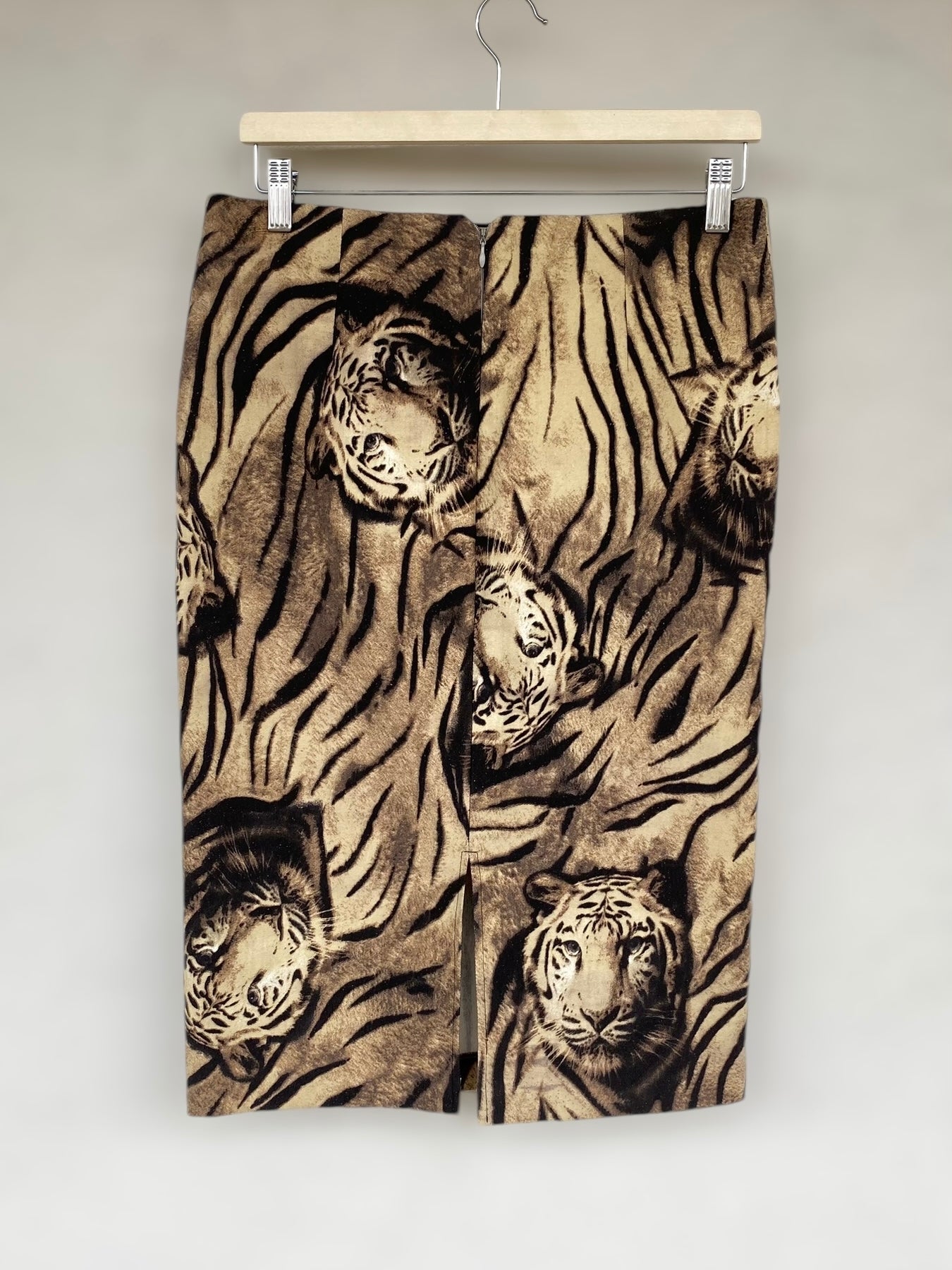 00s leopard pencil skirt