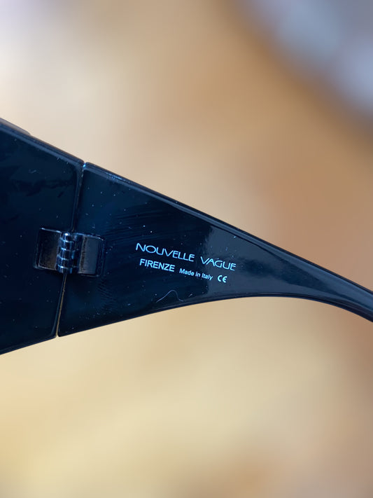 Y2K black mask Nouvelle Vague sunglasses