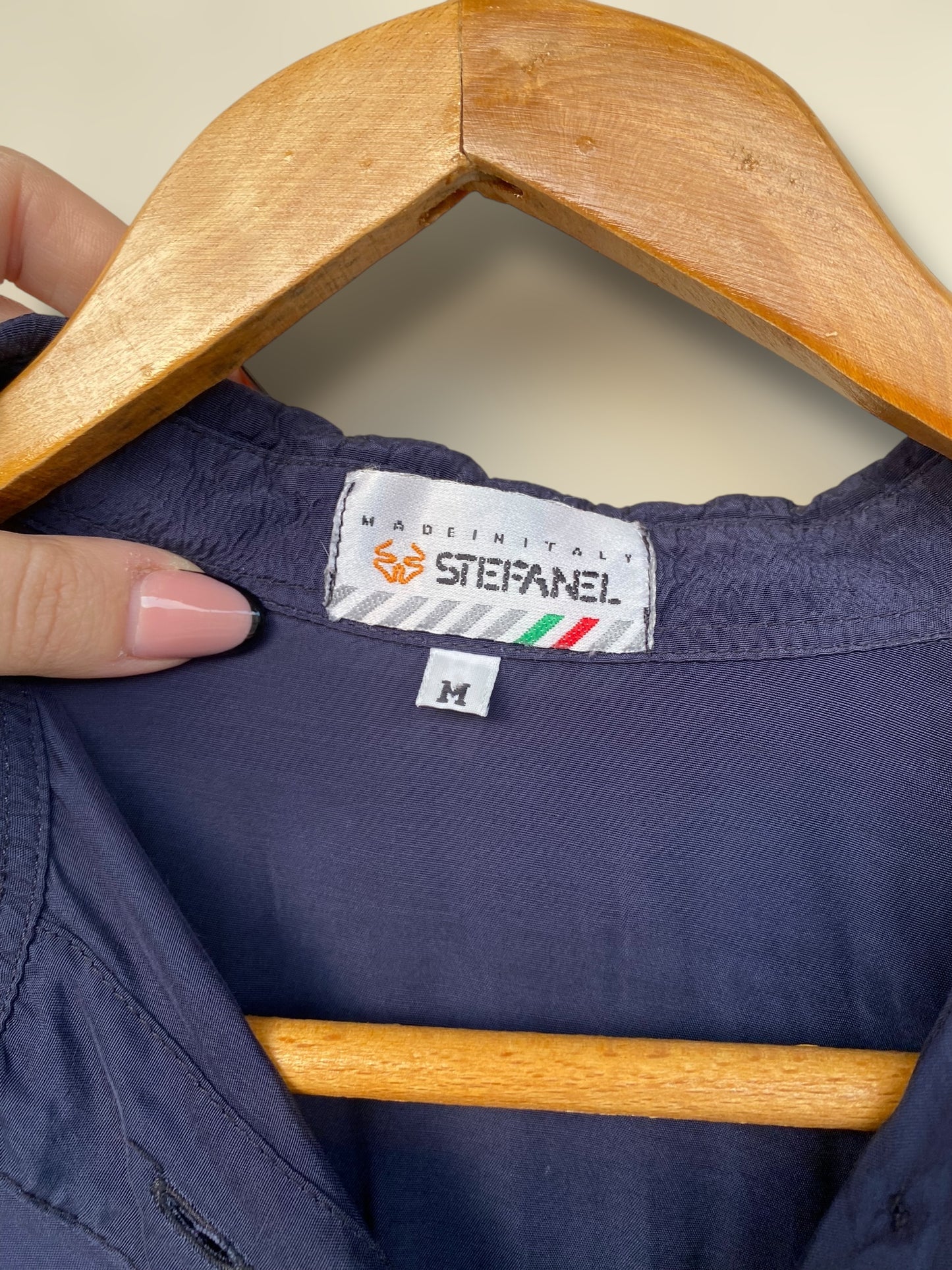 Stefanel blue viscose shirt