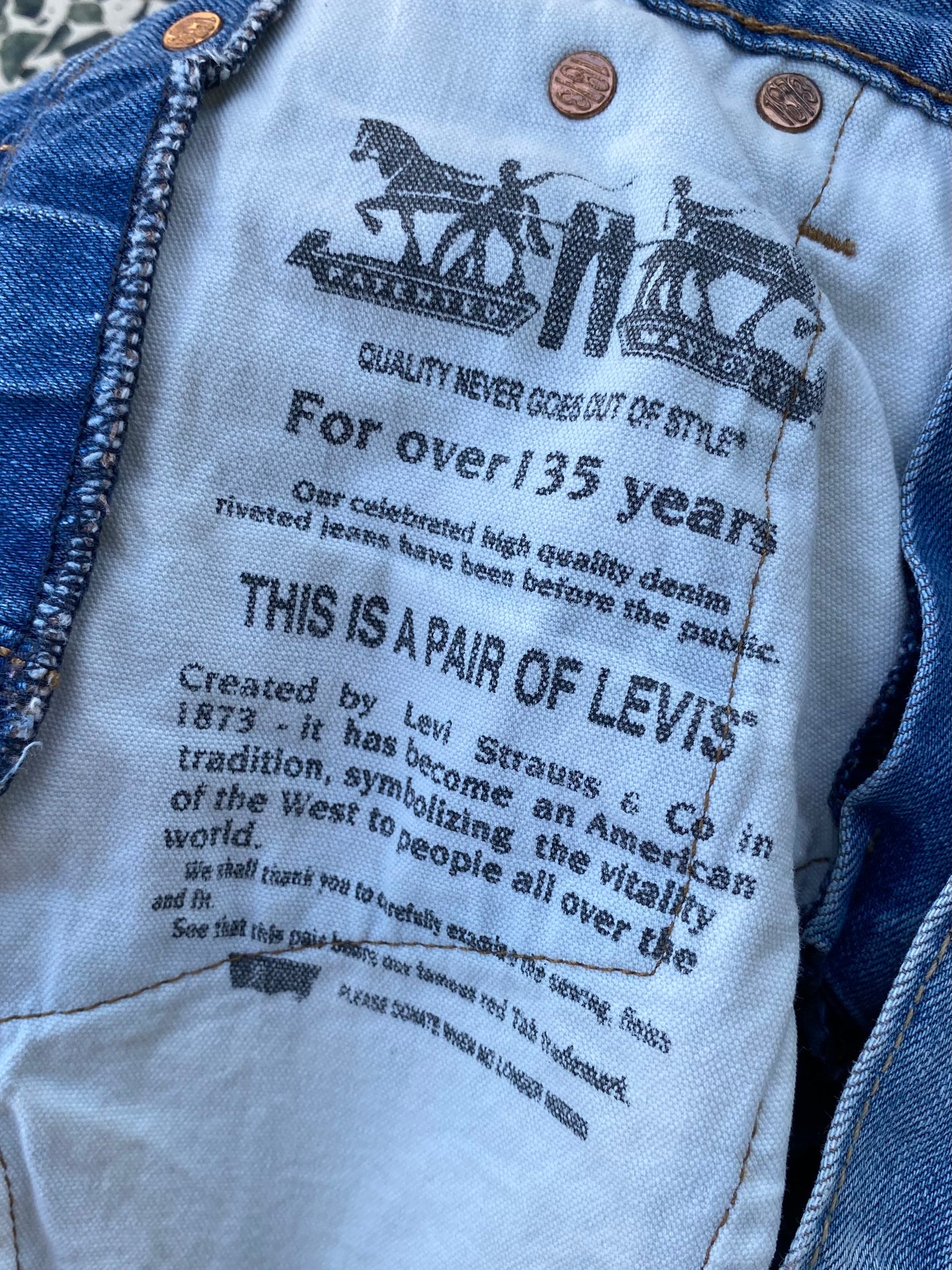 Vintage Levi’s 511 unique pocket edition