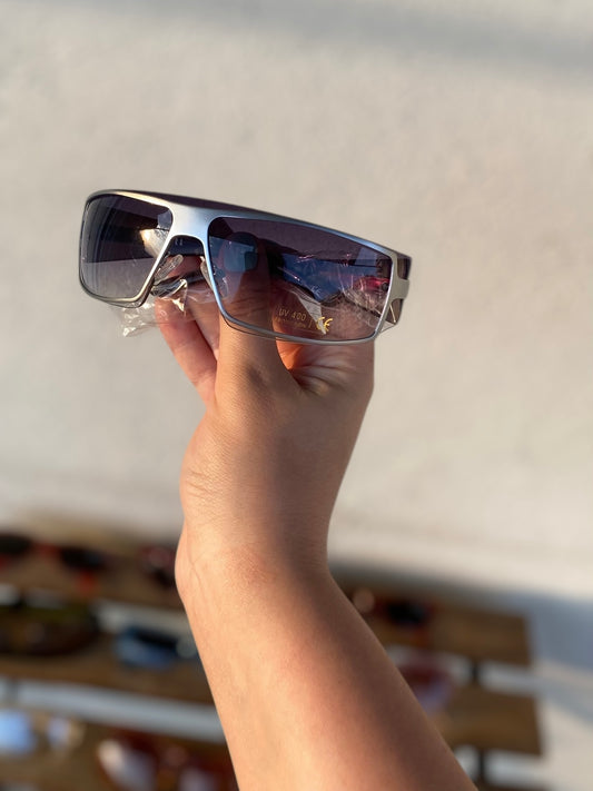 Vintage silver Ross Disera sunglasses