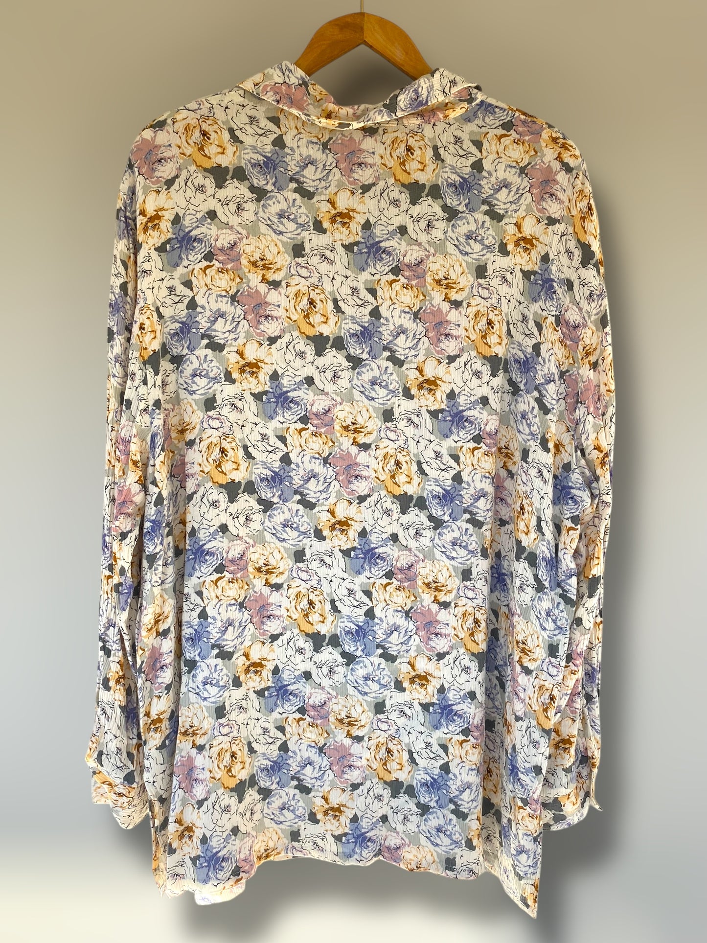 Earthy floral vintage shirt