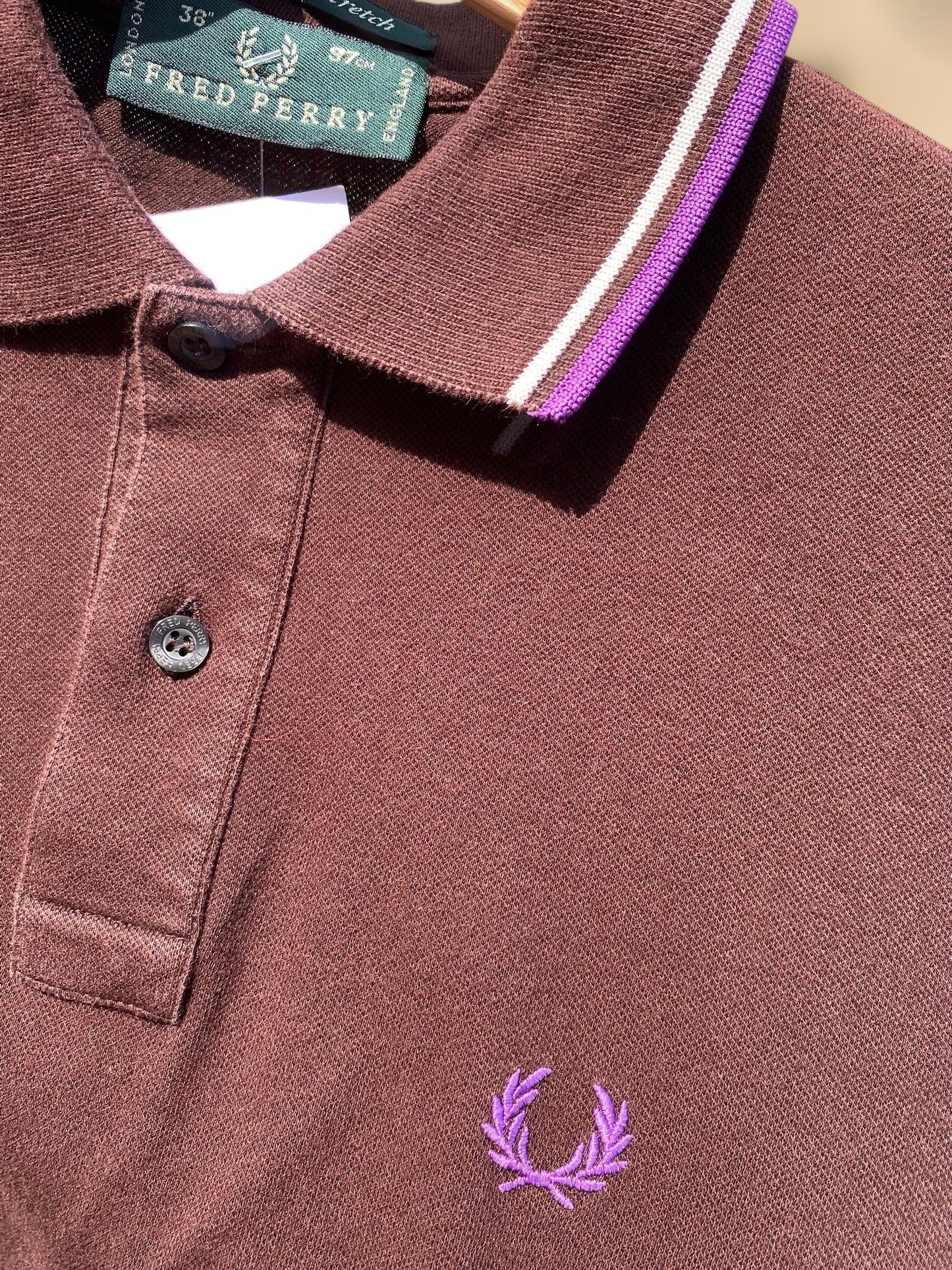 Fred Perry brown polo shirt