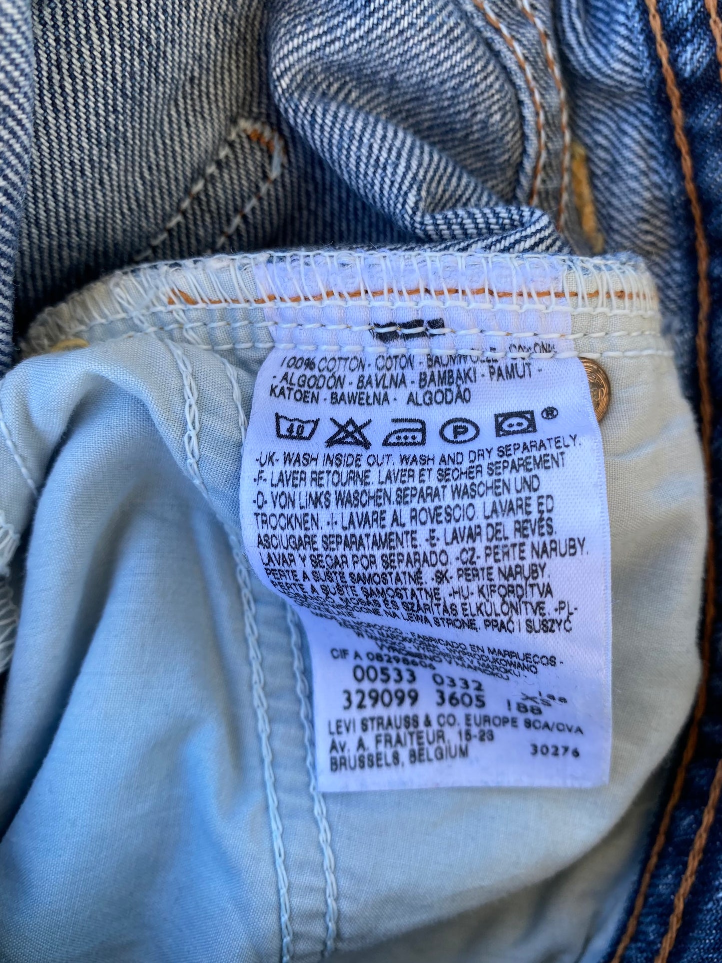 Levi’s jean midi skirt