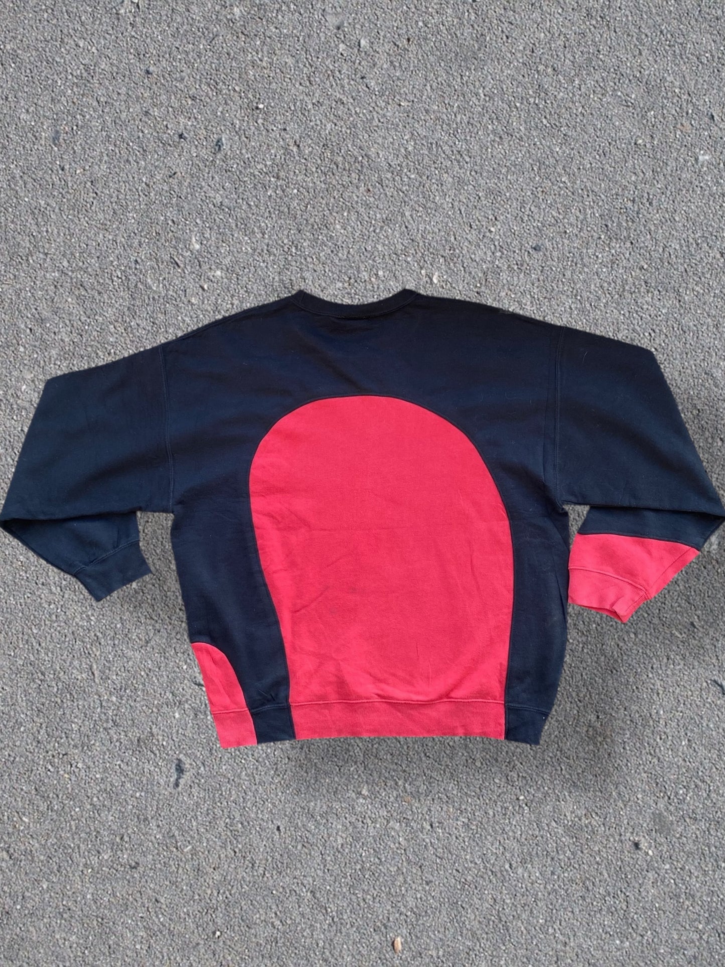 Fila reworked sweatshirt in black with red