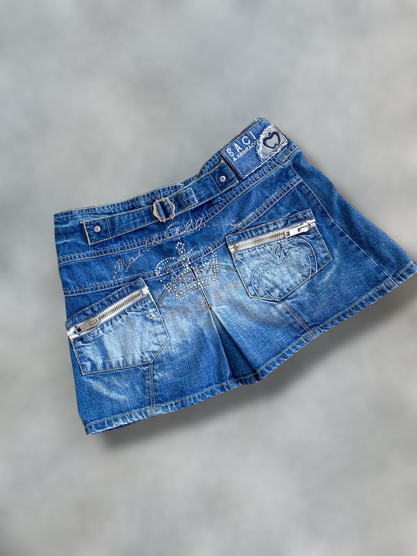 00s queen jeans mini skirt