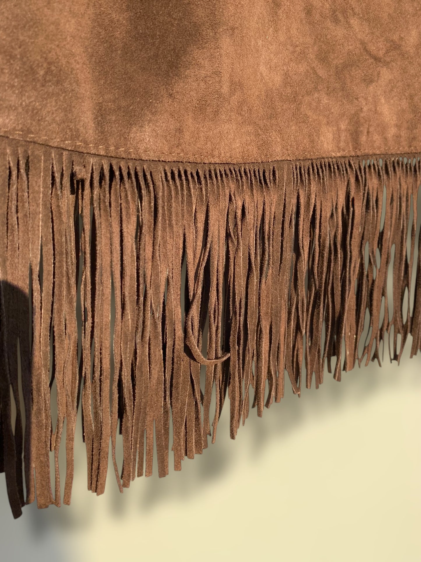 Vintage western suede leather skirt