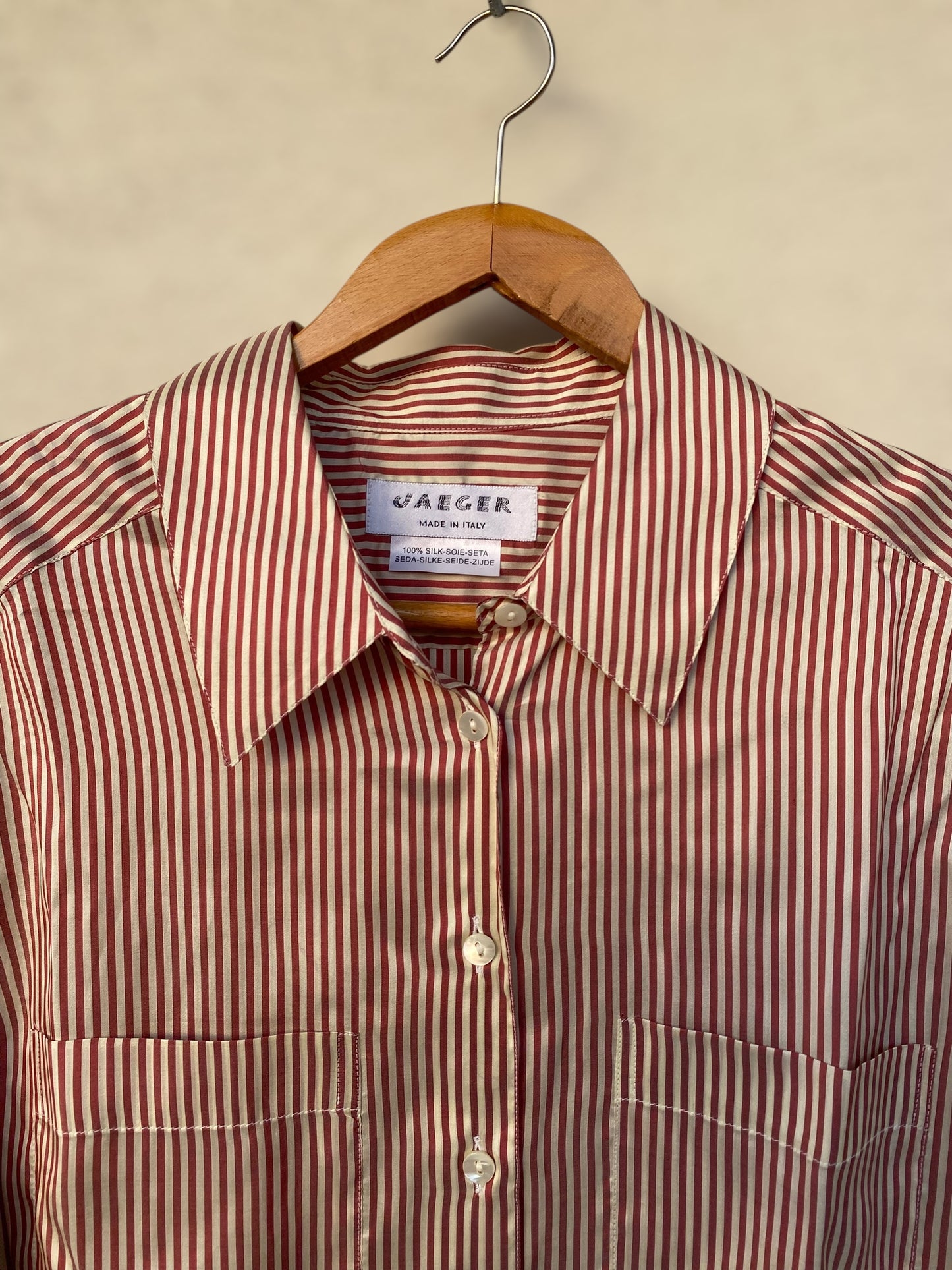 Vintage striped silk shirt