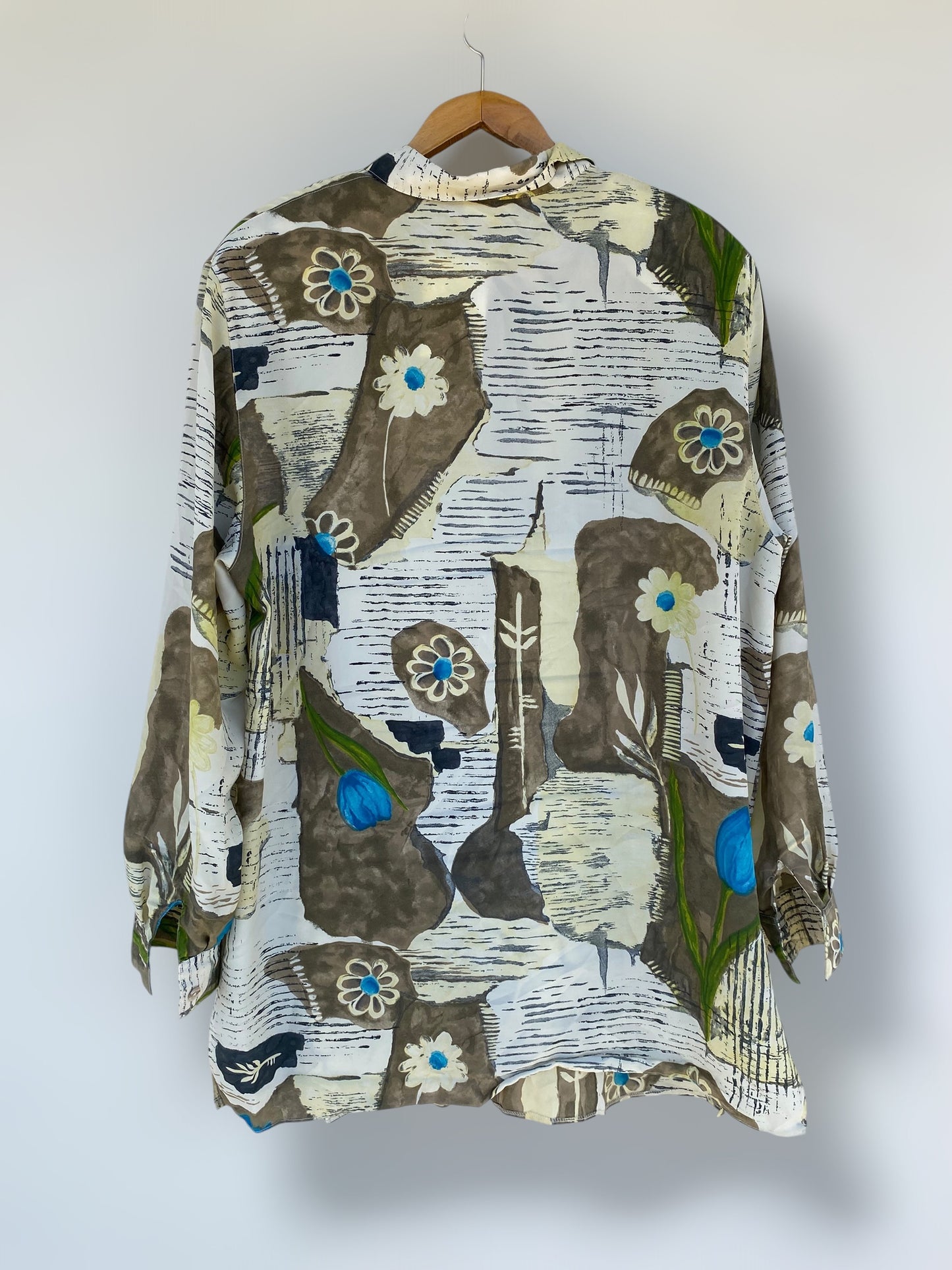 “Flowers on a wall” vintage shirt