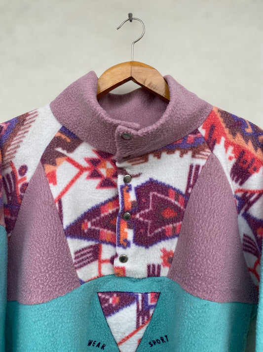 Wear sport crazy half buttoned up fleece