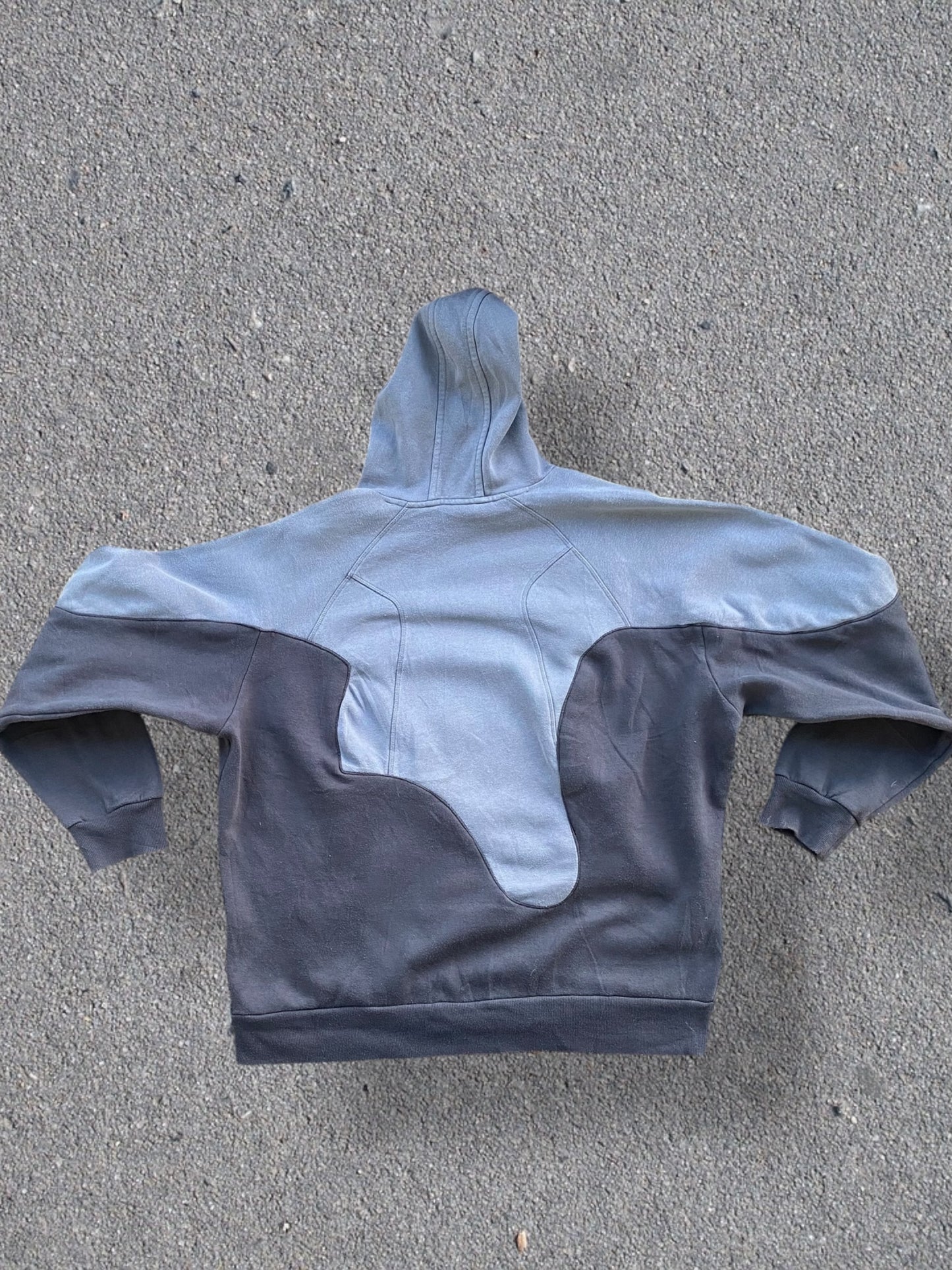 Adidas reworked grey hoodie