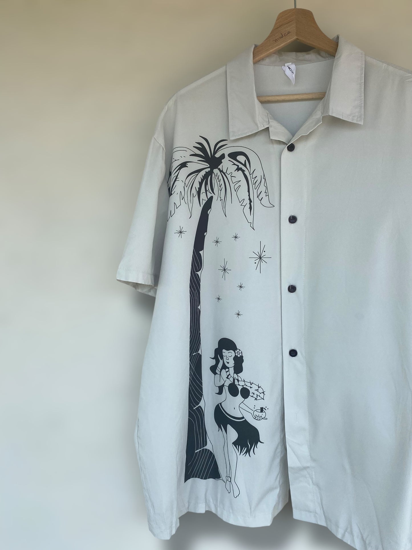 Hawaiian woman vintage shirt
