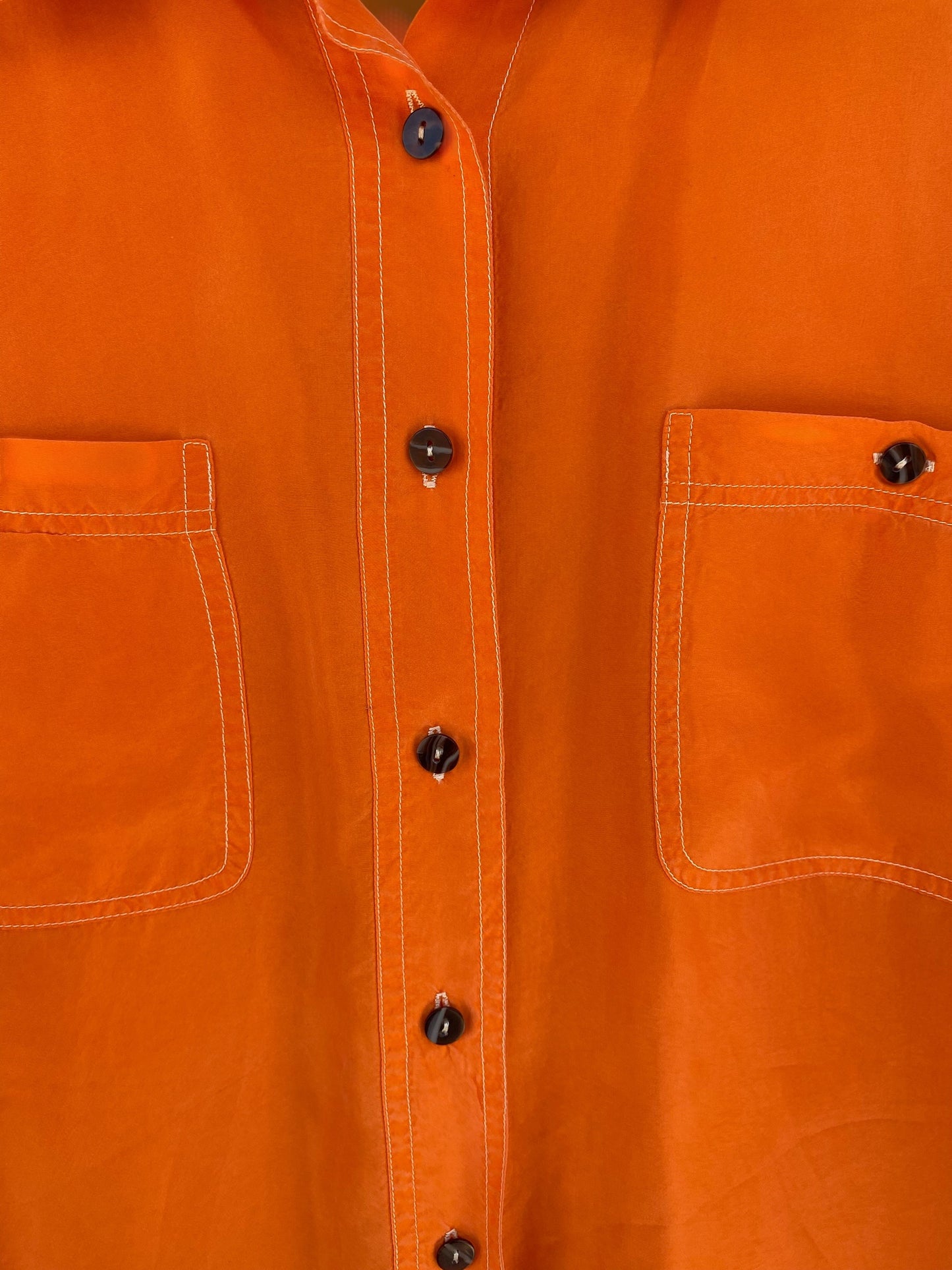 “Mandarin” silk vintage shirt