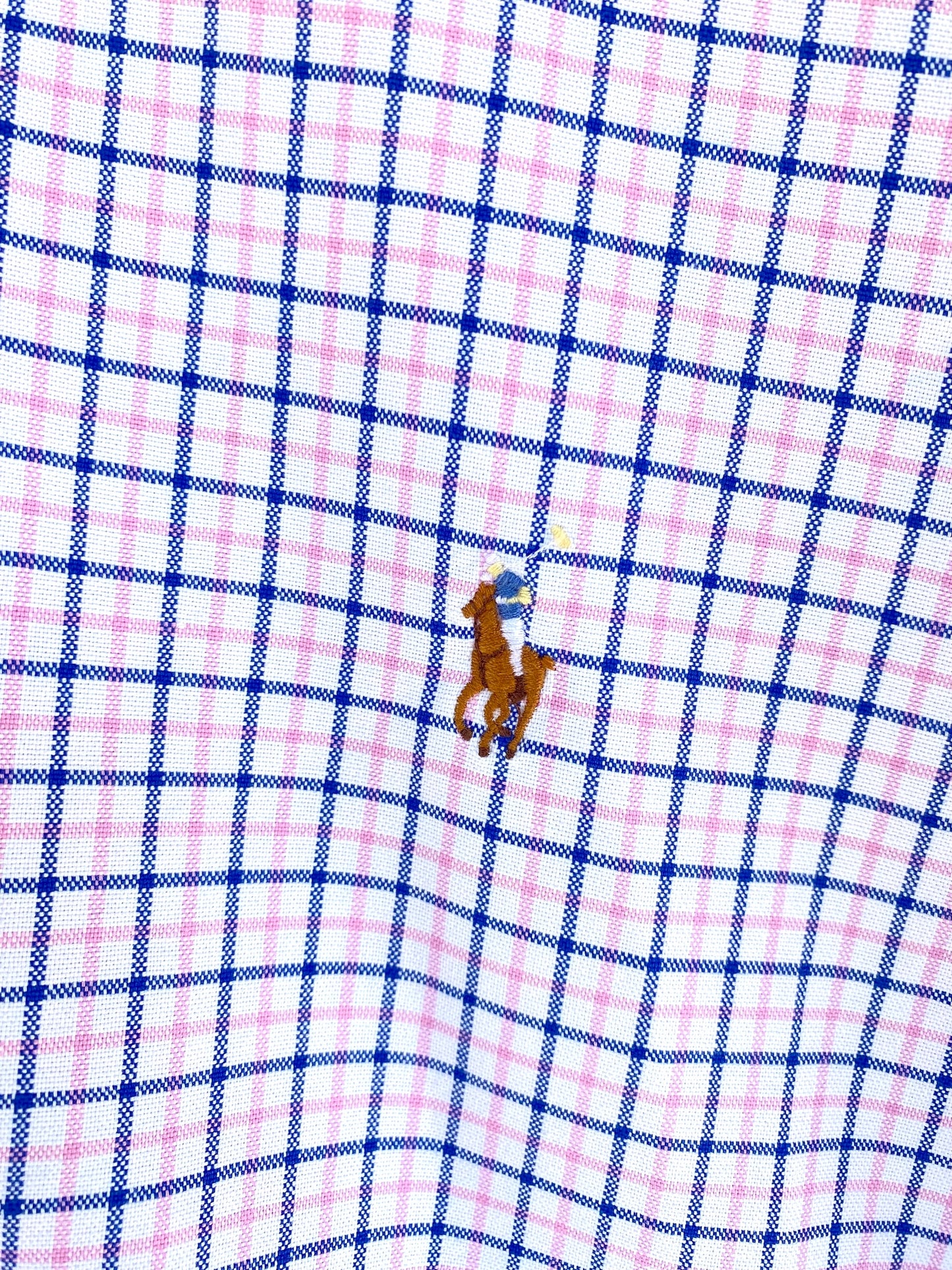Pink and blue checkered Ralph Lauren