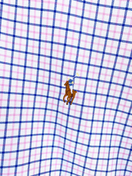 Pink and blue checkered Ralph Lauren
