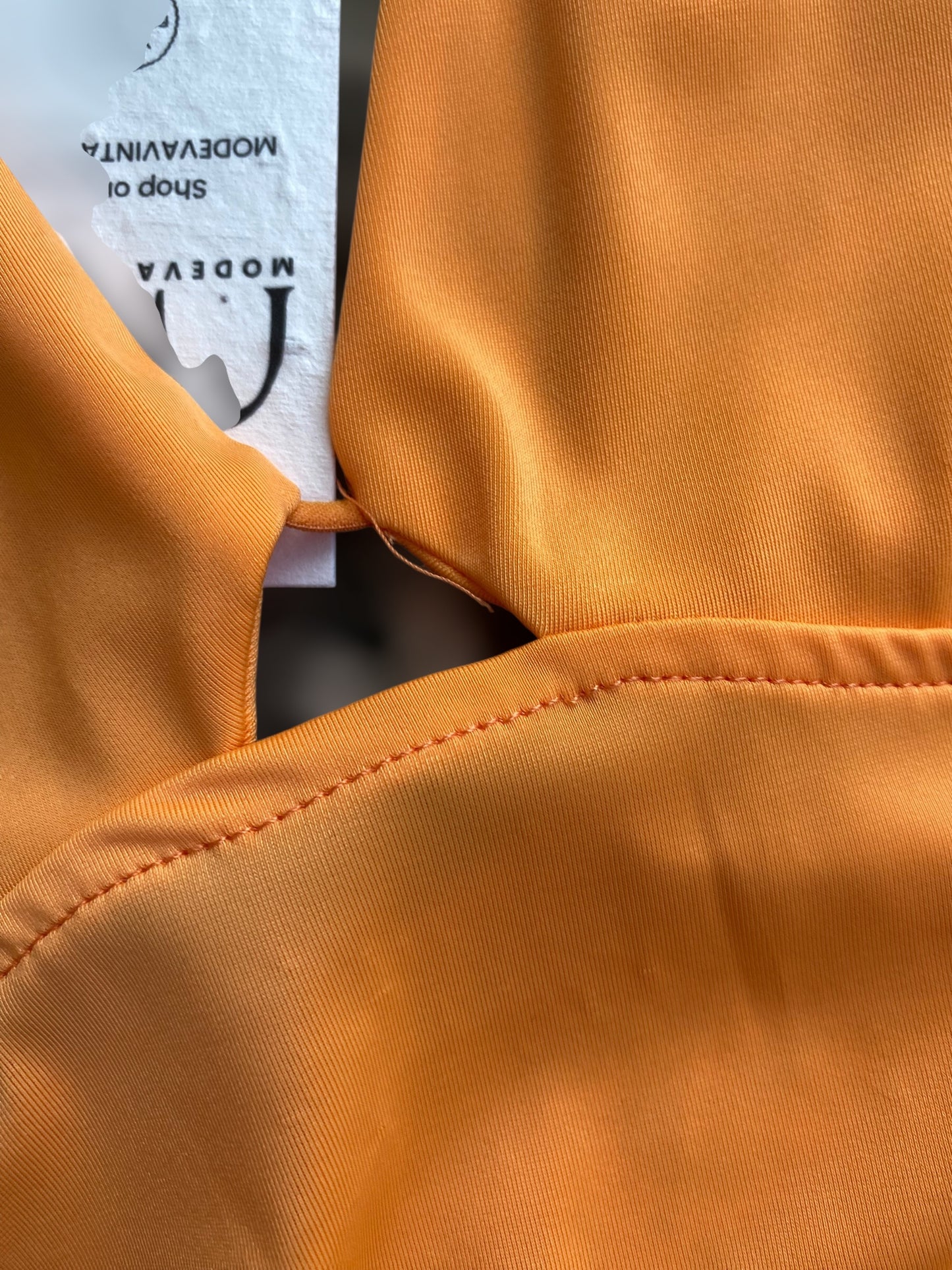 00s orange mini dress 🍊