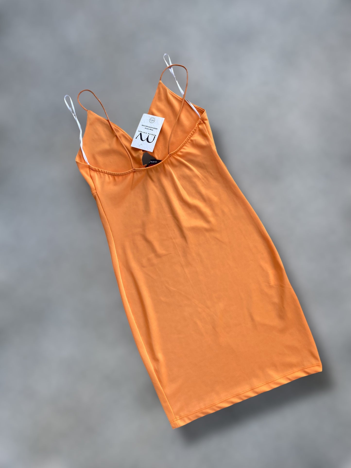 00s orange mini dress 🍊