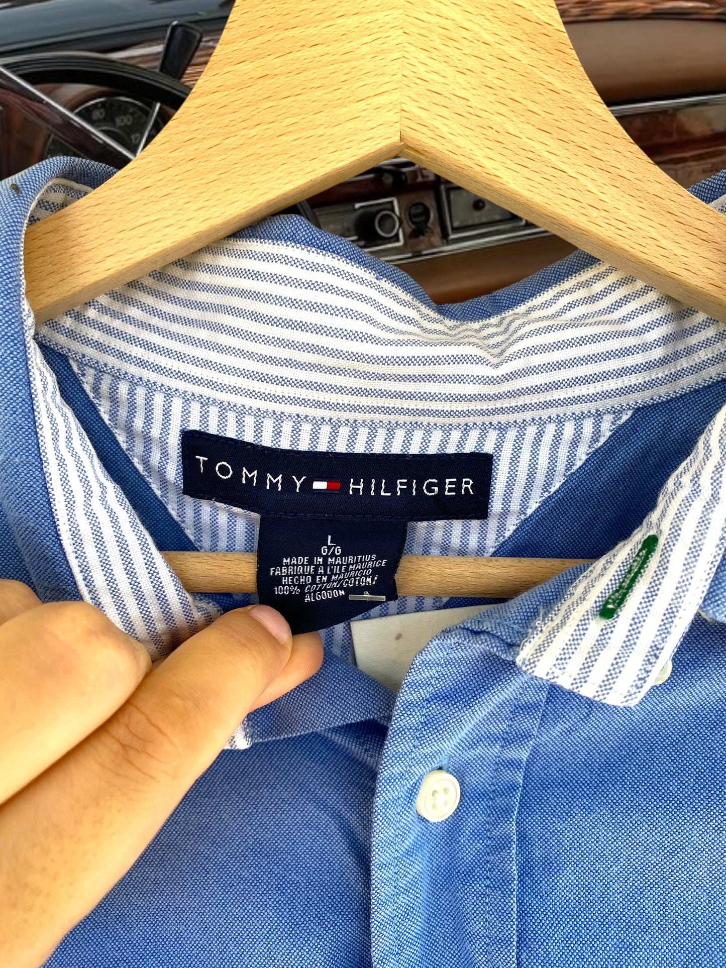 Tommy Hilfiger casual blue shirt