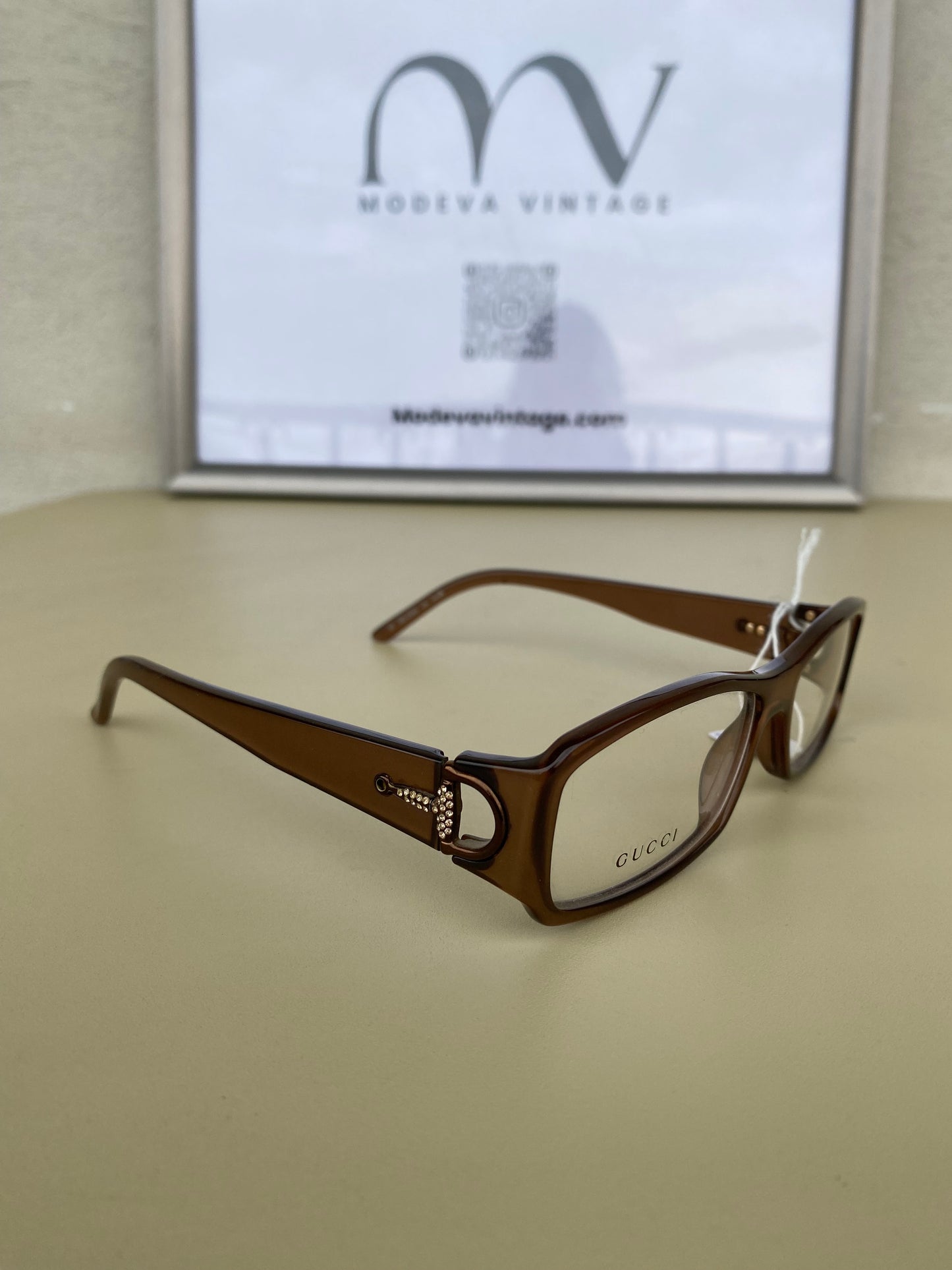 Gucci vintage eyeglasses in sweet brown