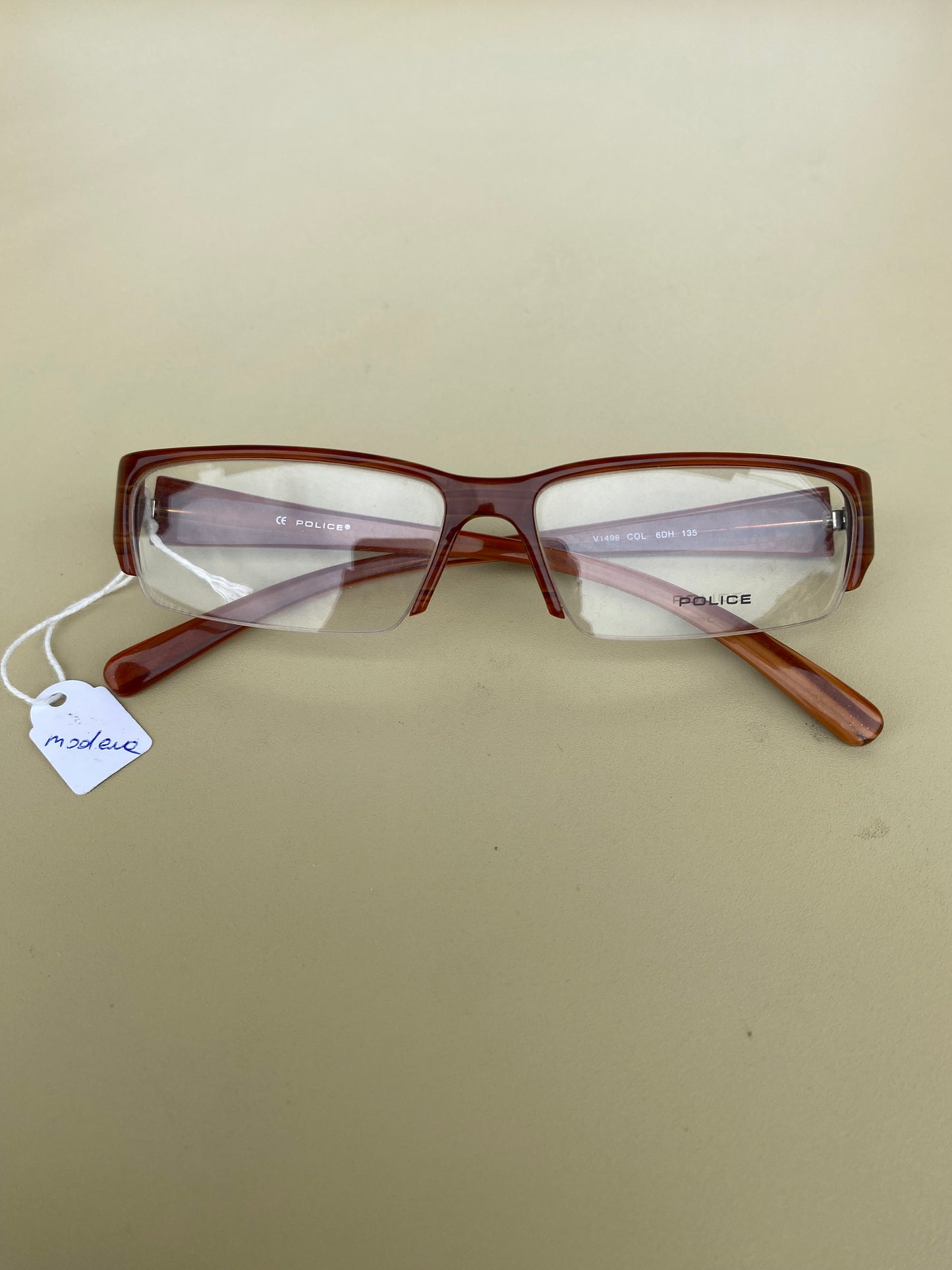 Police soft brown eyeglasses