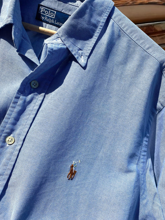 Polo by Ralph Lauren solf blue shirt