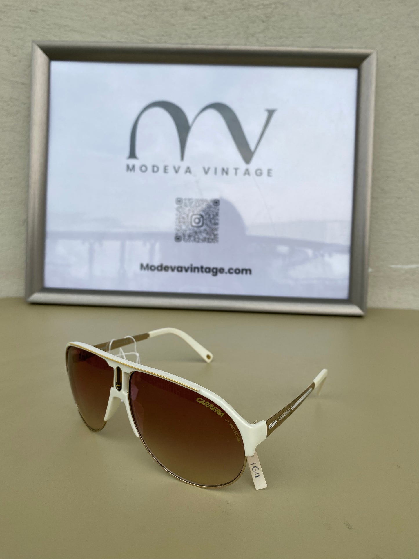 Vintage white Carera sunglasses