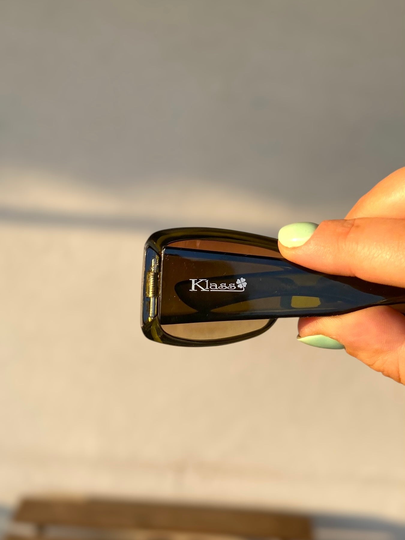 Vintage olive Klass sunglasses