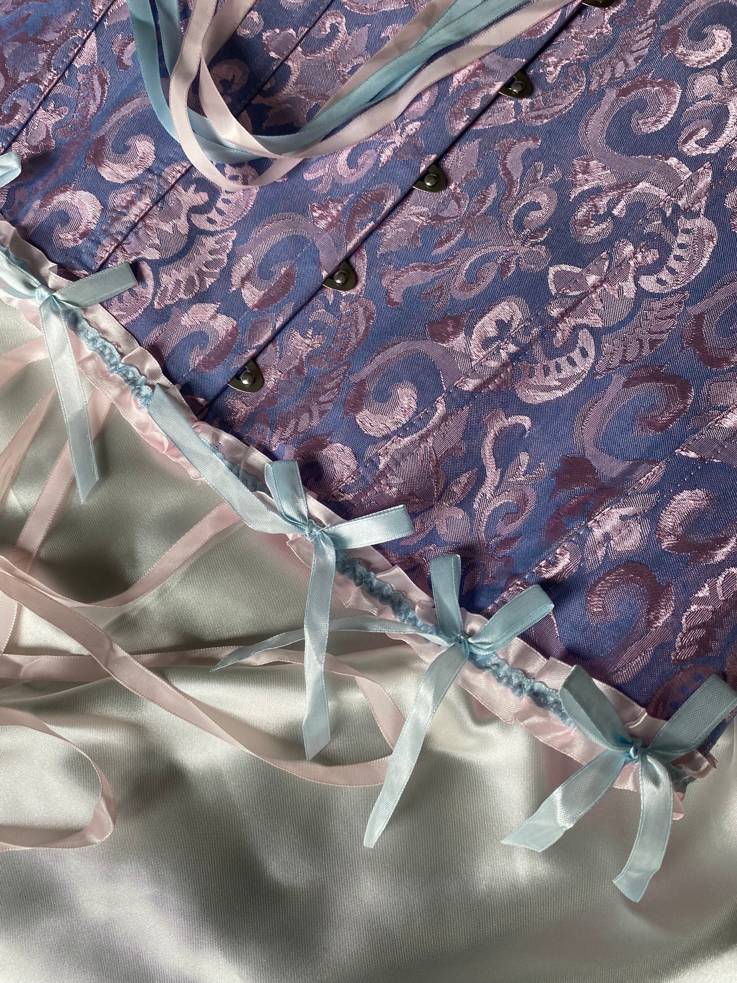 Pink with purple imperial corset