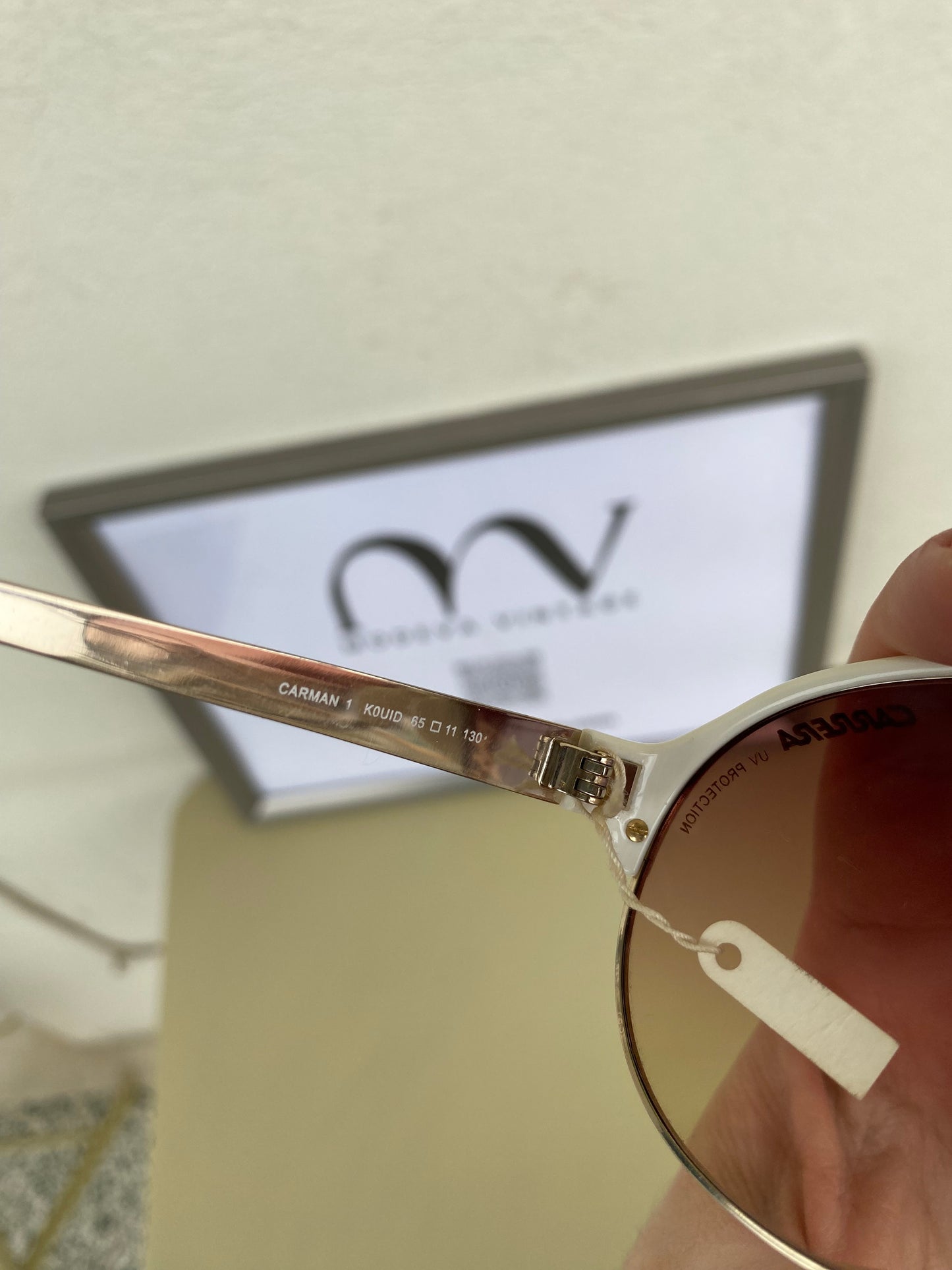 Vintage white Carera sunglasses