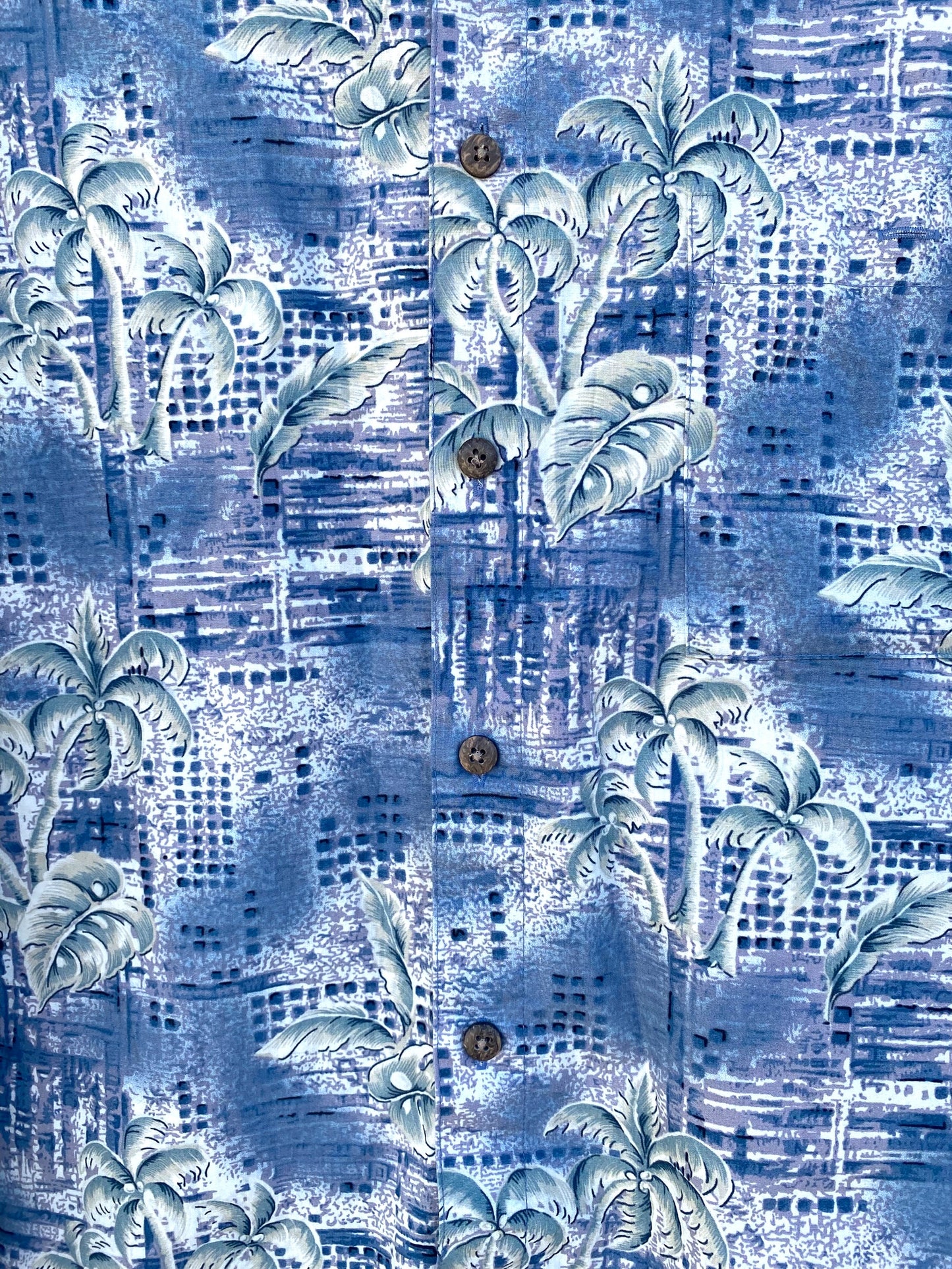 “Blue palm trees” Hawaiian shirt