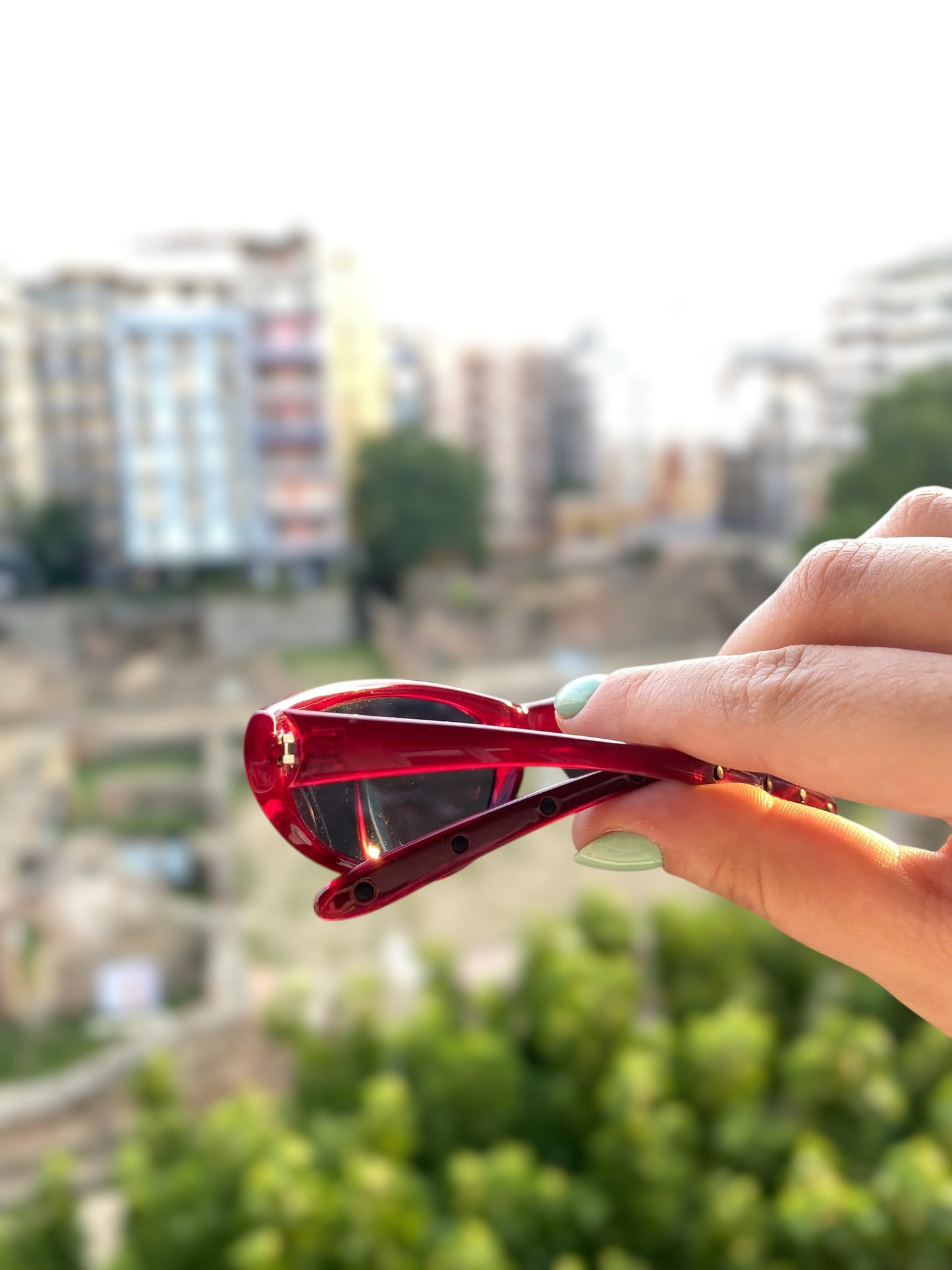 Vintage red Reporter sunglasses