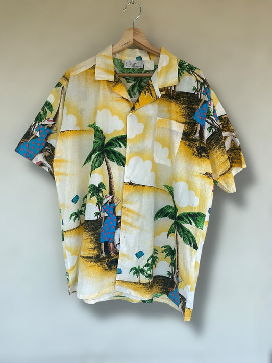 “Vintage vacation” Hawaiian shirt