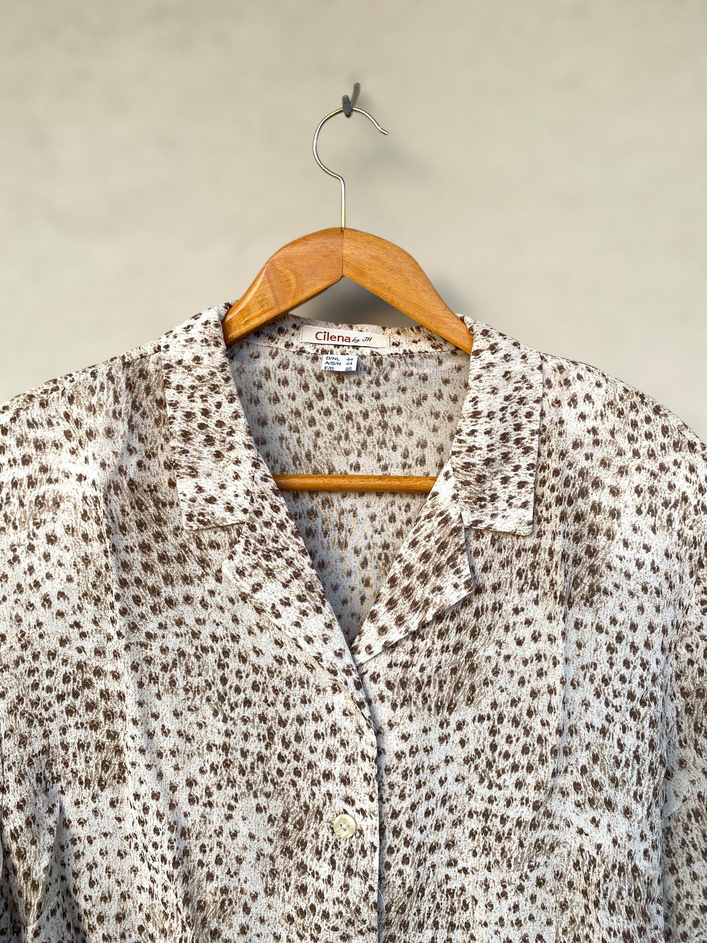 Cilena vintage shirt in animal print