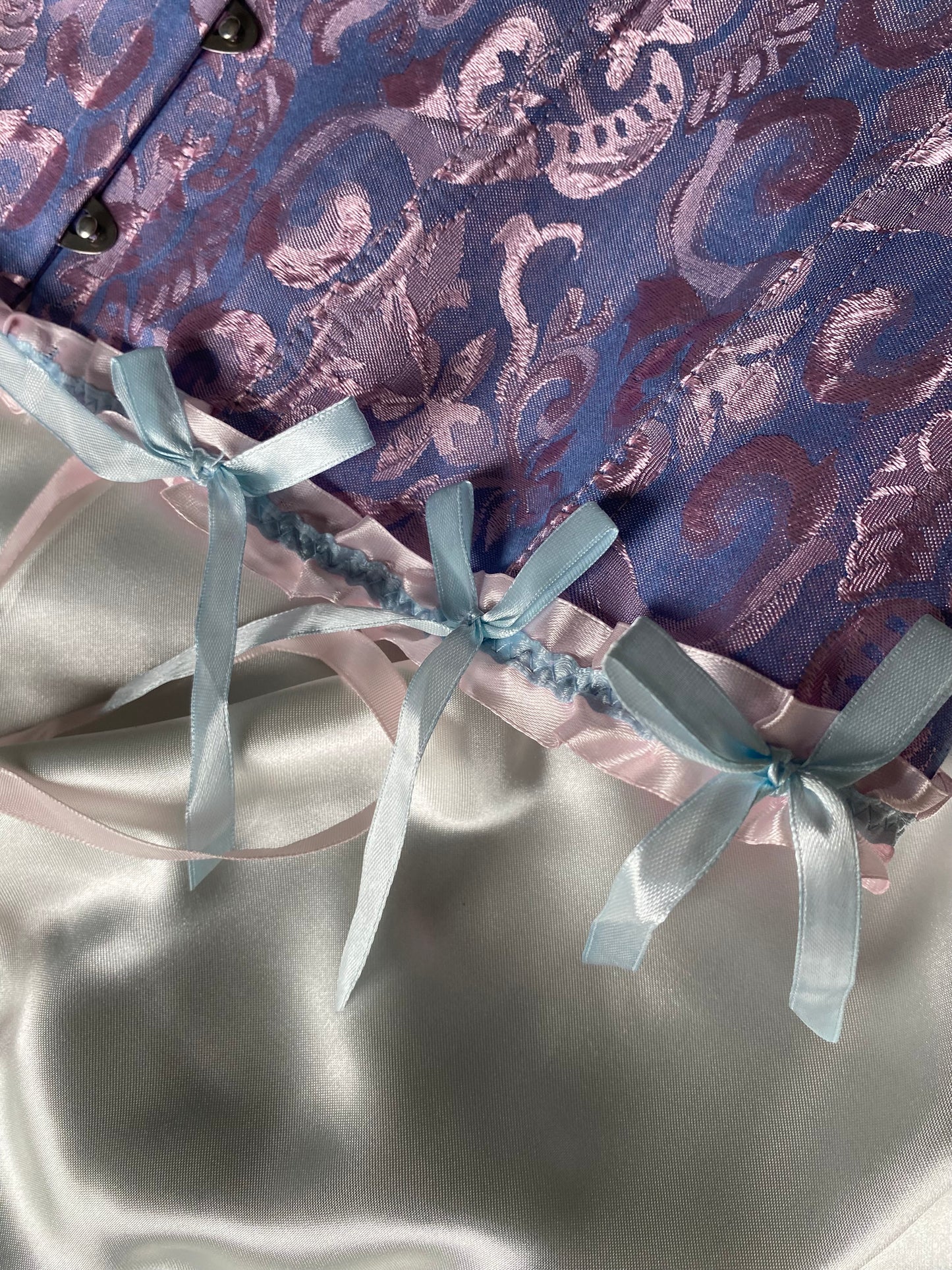 Pink with purple imperial corset