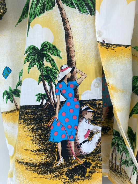 “Vintage vacation” Hawaiian shirt