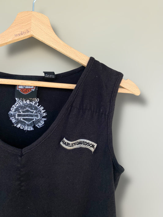 Vintage Harley Davidson woman top