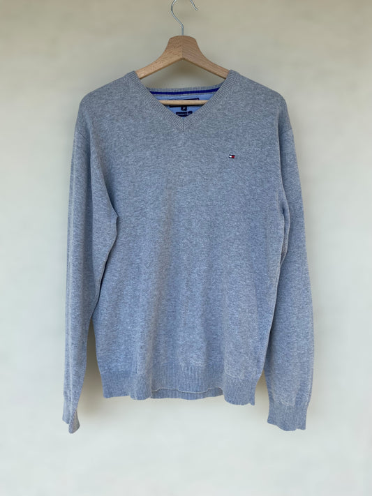 Tommy Hilfiger grey cotton sweater
