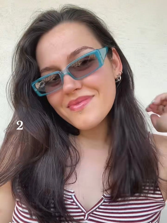Vintage Nouvelle Vague blue sunglasses