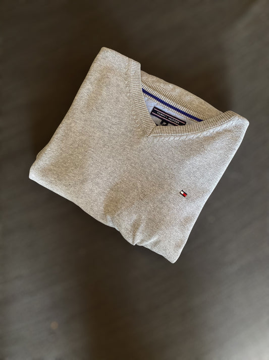 Tommy Hilfiger grey cotton sweater